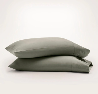 Boll & Branch Organic Signature Hemmed Pillowcase Set In Juniper [hidden]