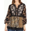 John Mark Mindful Meditation Tunic In Multi In Multi