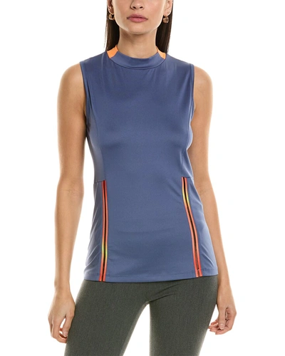 Callaway Chroma Stripe Mesh Trim Top In Blue