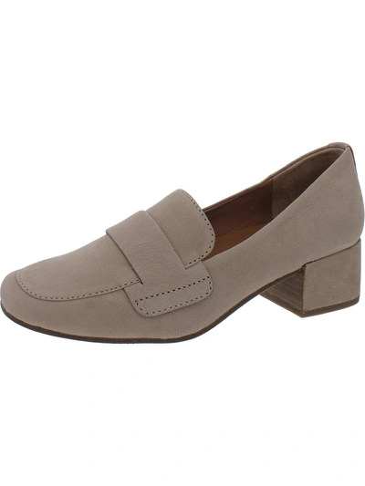 Gentle Souls By Kenneth Cole Ella Womens Leather Slip-on Loafers In Grey