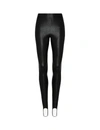 Commando Faux Leather Stirrup Legging Slg79 In Black In Black