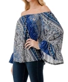 Vava Convertible Top In Multi Blue In Multi