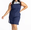 Kinona Clubhouse Sleeveless Golf Dress In Navy Blue In Blue