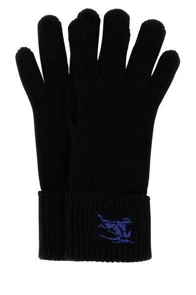 Burberry Man Gloves Man Black Gloves