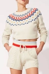 SOLID & STRIPED CARLEY SWEATER IN IVORY MULTI