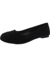 ATAIWEE WOMENS FAUX SUEDE SLIP ON BALLET FLATS