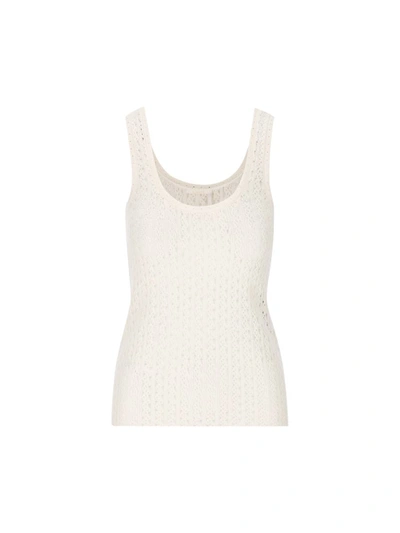 Chloé Woman Top Ivory Size 4 Silk In Iconic Milk