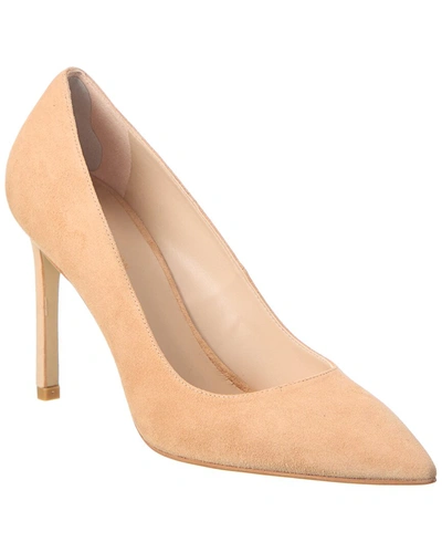 Stuart Weitzman Leigh 95 Suede Pump In Brown