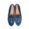 HOUSE OF ZALO LIBRA SLIPPER IN BLUE SMOKE