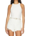 Show Me Your Mumu Best Bodysuit In White Stretch In Multi