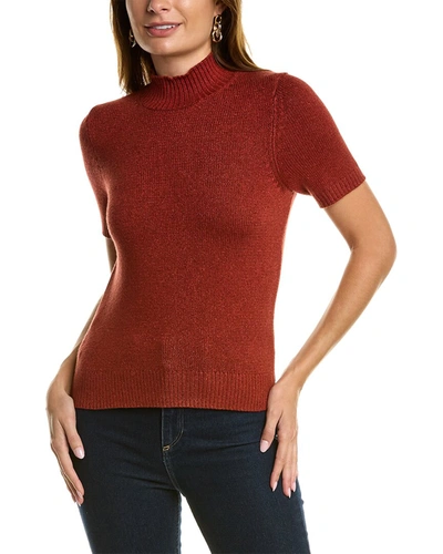 St John Ribbed Top In Red