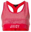 JUICY COUTURE WOMEN'S VELOUR SPORTS BRA IN RED