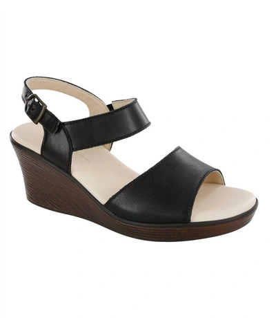 Sas Heather Sandal - Medium In Black