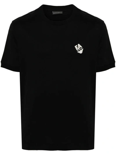 Ea7 Emporio Armani T-shirts In Black