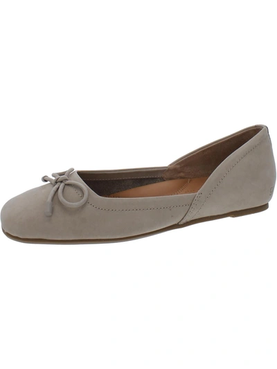 Gentle Souls By Kenneth Cole Sailor Womens Leather Bow Ballet Flats In Multi