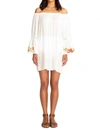 Johnny Was Casey Bell Sleeve Tunic Coverup In White In White
