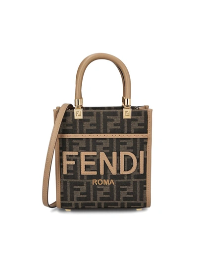 Fendi Handbags In Tab.moro+sand+o.soft