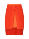 Fendi Orange Trompe Loeil Skirt In Orange