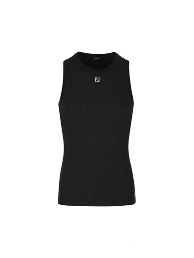 Fendi T-shirts And Polos In Black