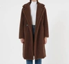 Apparis Faux-fur Double-breasted Coat In Multi