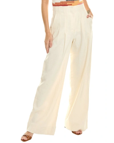 A.l.c A. L.c. Bennett Linen-blend Pant In Beige