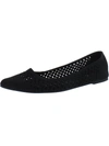 Mia Lovi Knit Pointed Toe Flat In Black