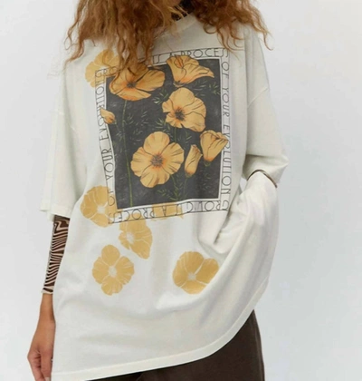 Daydreamer Exploding Flowers Top In White