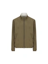 Herno Reversible Millionaire Microfibre And Ecoage Bomber Jacket In Light Military