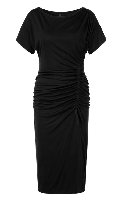 Marc Cain Short Sleeve Dress In Black