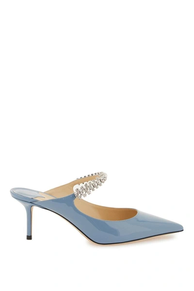 Jimmy Choo 65mm Bing Denim Mules In Light Blue