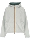 K-way K Way Laurette Plus Reversible Hooded Jacket In Grey S-green P