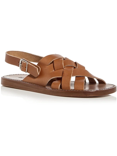 Re/done Fisherman Womens Slip On Strappy Strappy Sandals In Brown