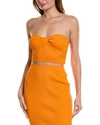 Central Park West Sage Strapless Top In Orange