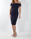 Frank Lyman Dress In Black/blue In Multi