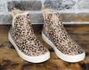 Very G Leopard Rica Boots In Taupe In Grey
