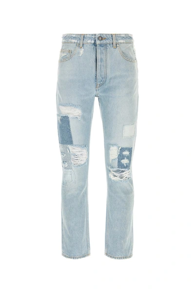 Palm Angels Jeans In Lightblue