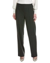 Vince Mid-rise Wool-blend Wide Leg Pant In Black
