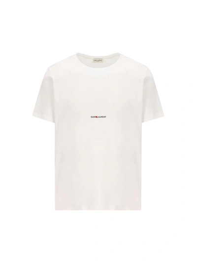 Saint Laurent T-shirts And Polos In White