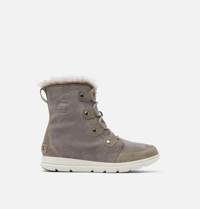 Sorel Women's Explorer Joan Boot In Quarry In Grey