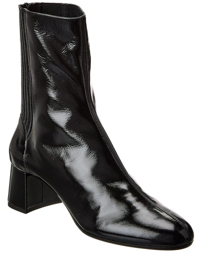 Aquazzura Saint Honore 50 Patent-leather Ankle Boots In Black
