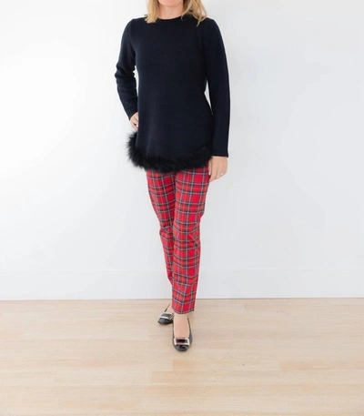 Sail To Sable Tartan Holiday Pliad Pants In Red