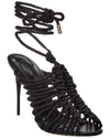 Alexandre Birman Barbara Lurex Heel Sandals In Black