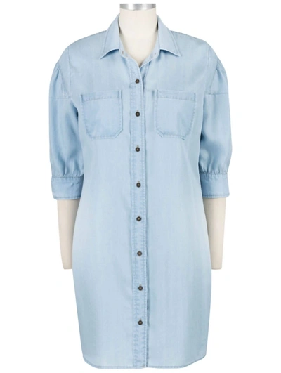 Kut From The Kloth Sylvia Button Down Dress In Blue