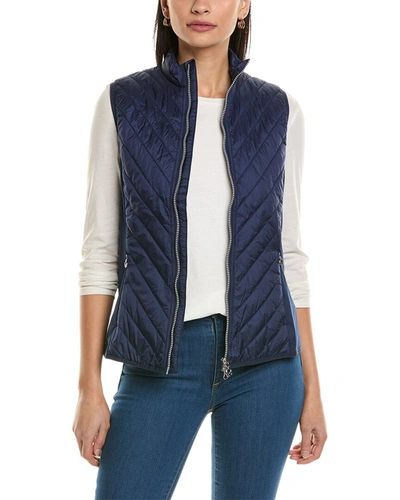 Callaway Lightweight Quilted Vest In Blue