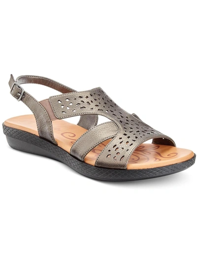 Easy Street Bolt Sandals In Pewter