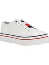 TOMMY HILFIGER BALIE WOMENS FAUX LEATHER LIFESTYLE SLIP-ON SNEAKERS