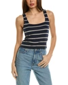 CHASER BABY RIB SQUARE NECK CROPPED TANK