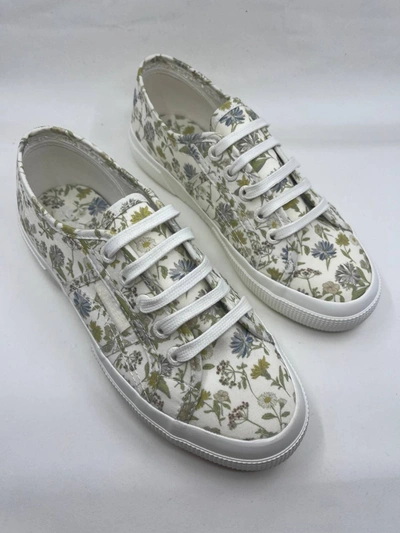 Superga 2750 Floral Print Sneaker In White