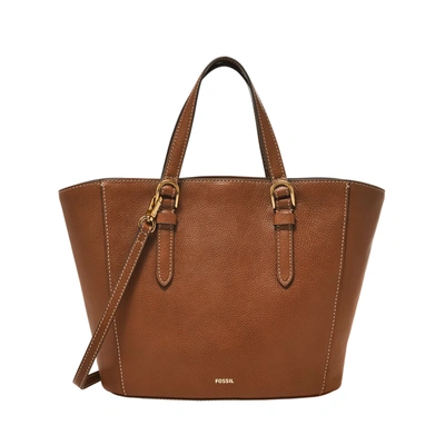 Fossil Women's Tessa Litehide Leather Carryall In Brown