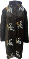 An Ren Asian Embroidery Jacket In 822 Brwn In Multi